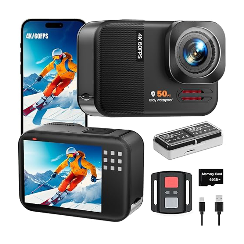 4K Action Camera with Accessories